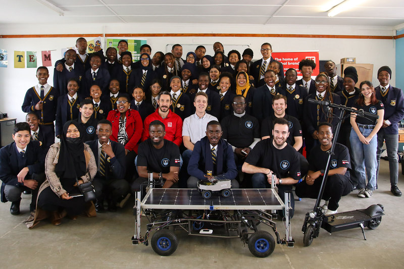UCT staff and students conducted a successful STEM and sustainability outreach programme at Portland High School recently.