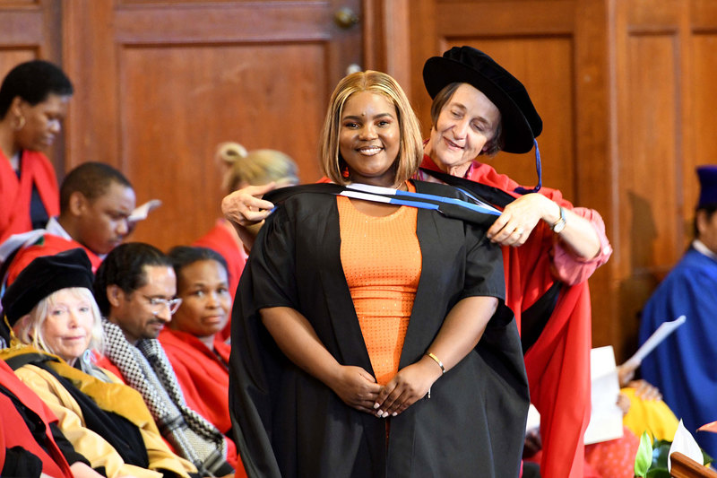 Dr Karen van Heerden, former deputy registrar and now Director: Special Projects in the Office of the Registrar, retires after 22 years at UCT, having participated in 300 graduation ceremonies over the years.