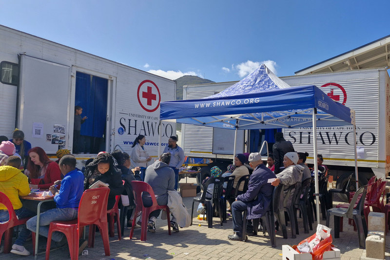 It was a fruitful day for both volunteers and members of the Hout Bay community at SHAWCO Health’s family day clinic.