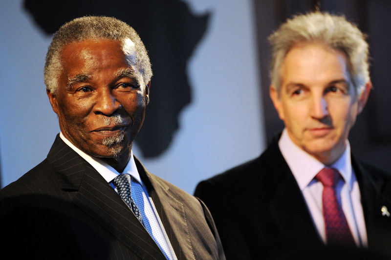 Agents of change: Speaking at the inaugural African Student Leaders' Summit, former president Thabo Mbeki - photographed with vice-chancellor Dr Max Price - urged students to play their role in the renaissance of Africa.