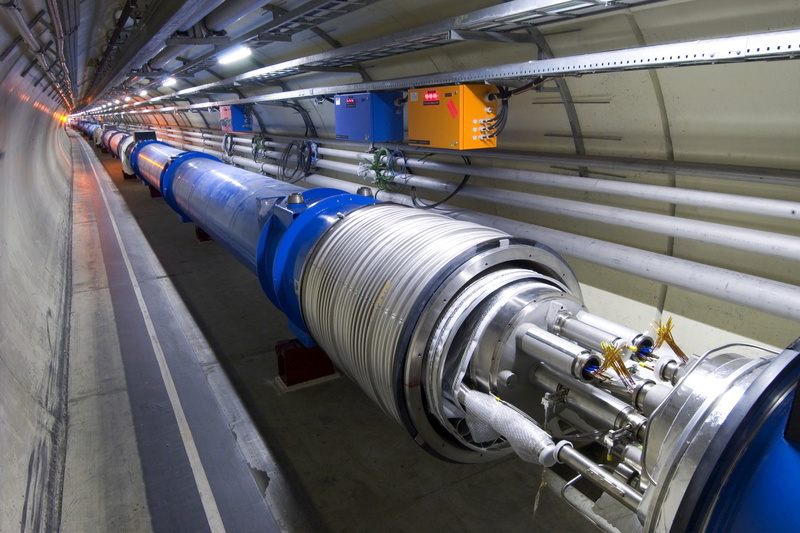 The Large Hadron Collider at CERN in Europe is the world’s largest and most powerful particle accelerator.