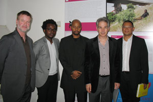 VC, Prof Edgar Pieterse & guests