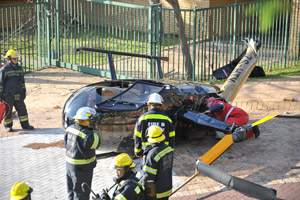 Helicopter in emergency landing at UCT