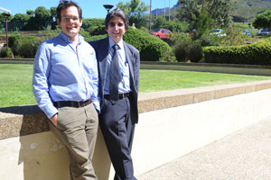 Assoc Prof Landon Myer (left) and Prof Dan Stein