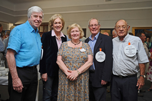 Derek Wilson, Patricia Wilson, Marie-Elisabeth Wood, Philip Wood and John Osterberg