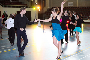 Richard Parry and Thandeka Cochrane show off their steps
