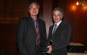 Retiree Prof Renkuan Guo with Dr Max Price