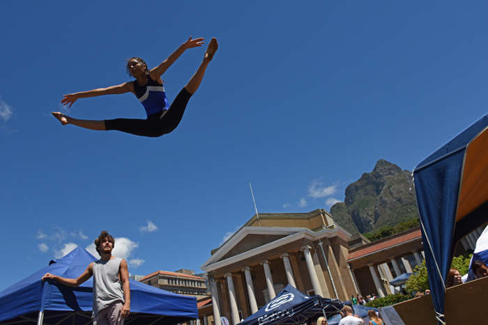 Naadirah Moola – a Western Cape gymnast and a member of UCT Gymnastics 
