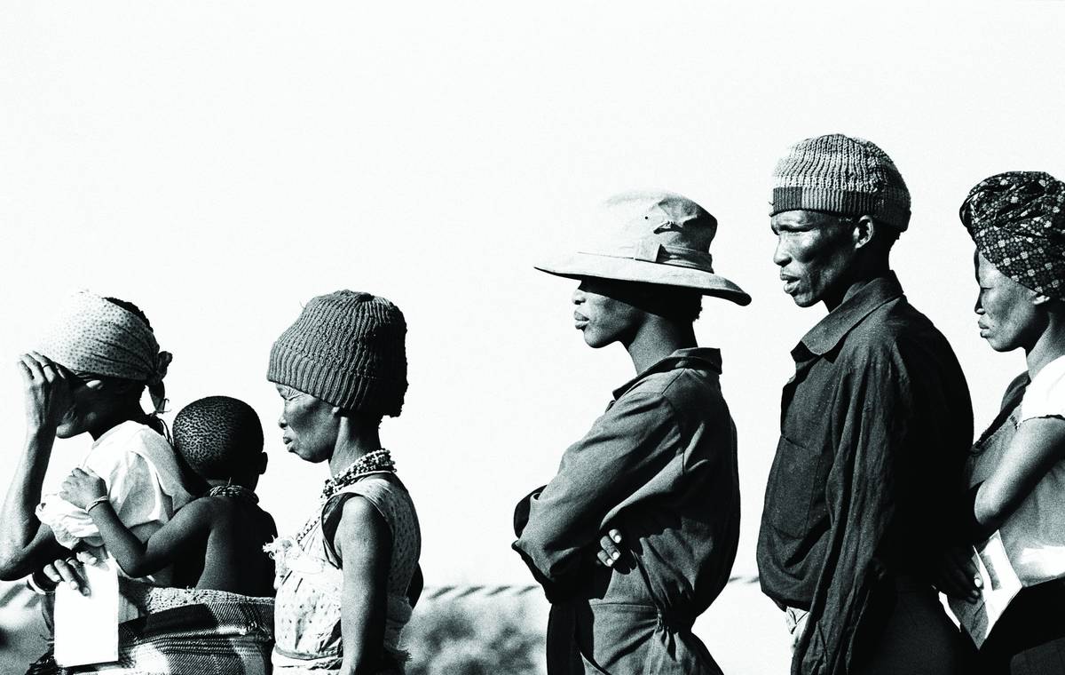 Voting for the first time: UN free and fair election, Namibia, 1989