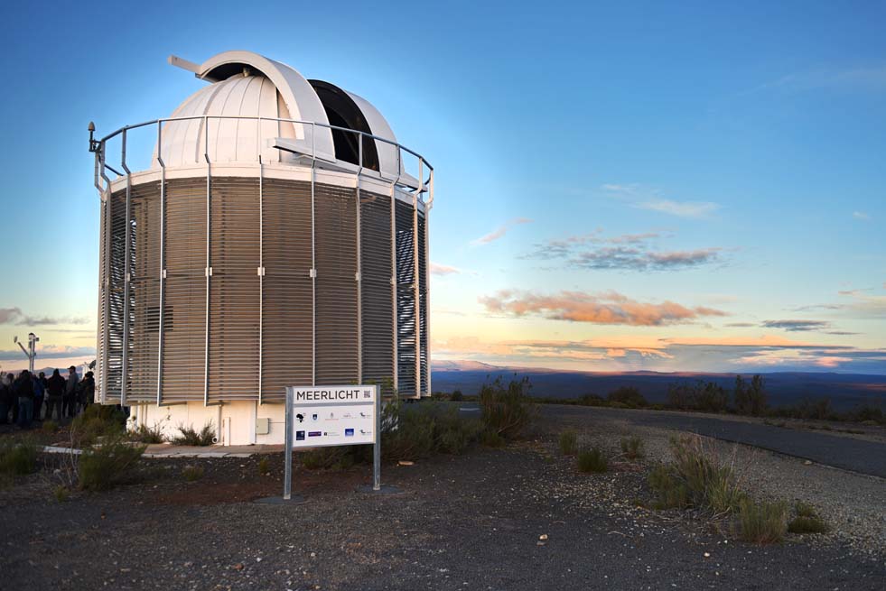 MeerLICHT will provide an optical view of the southern skies from its position at the SAAO facilities in Sutherland. 