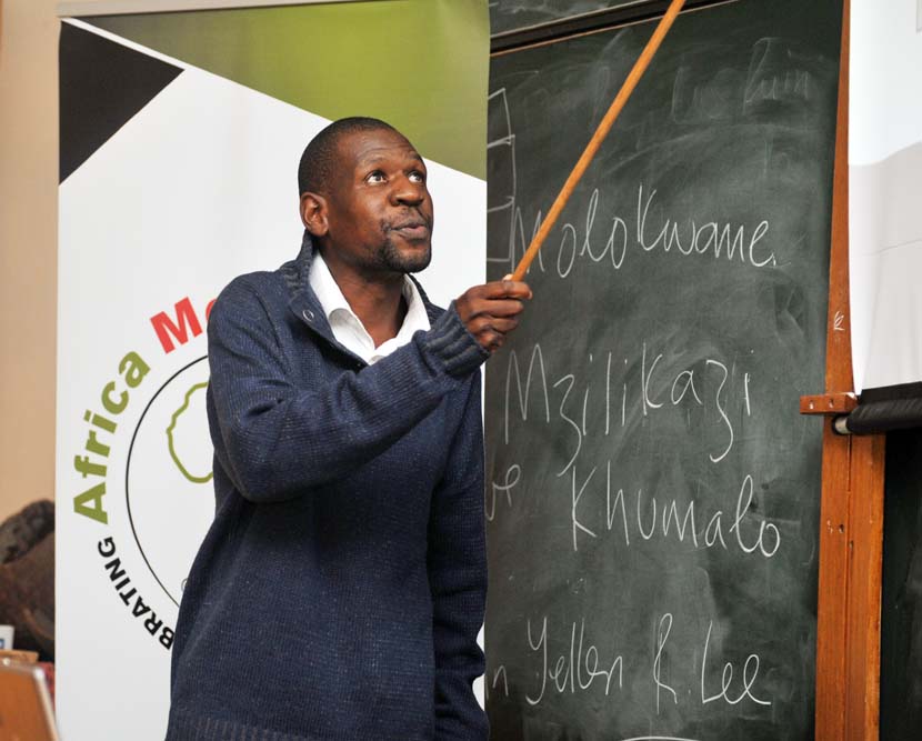 Dr Shadreck Chirikure delivered his lecture “Was Mapungubwe the Origin of the Zimbabwe Culture” as part of Africa Month celebrations in the Beattie Building on 14 May 2012.