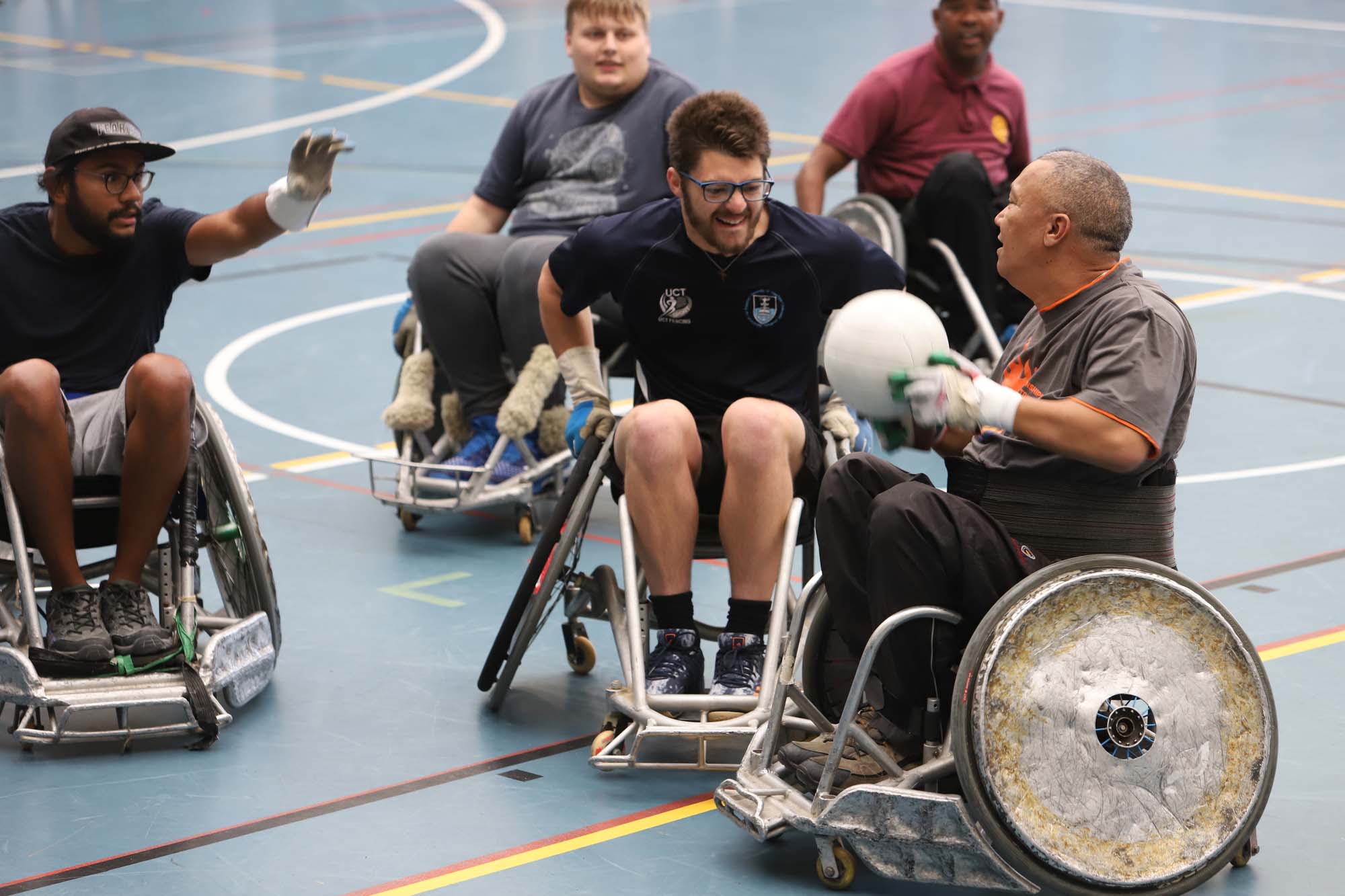 Hosted in support of sports for people with disabilities, the Interclub Wheelchair Rugby Tournament took place in May at the UCT Sports Centre.