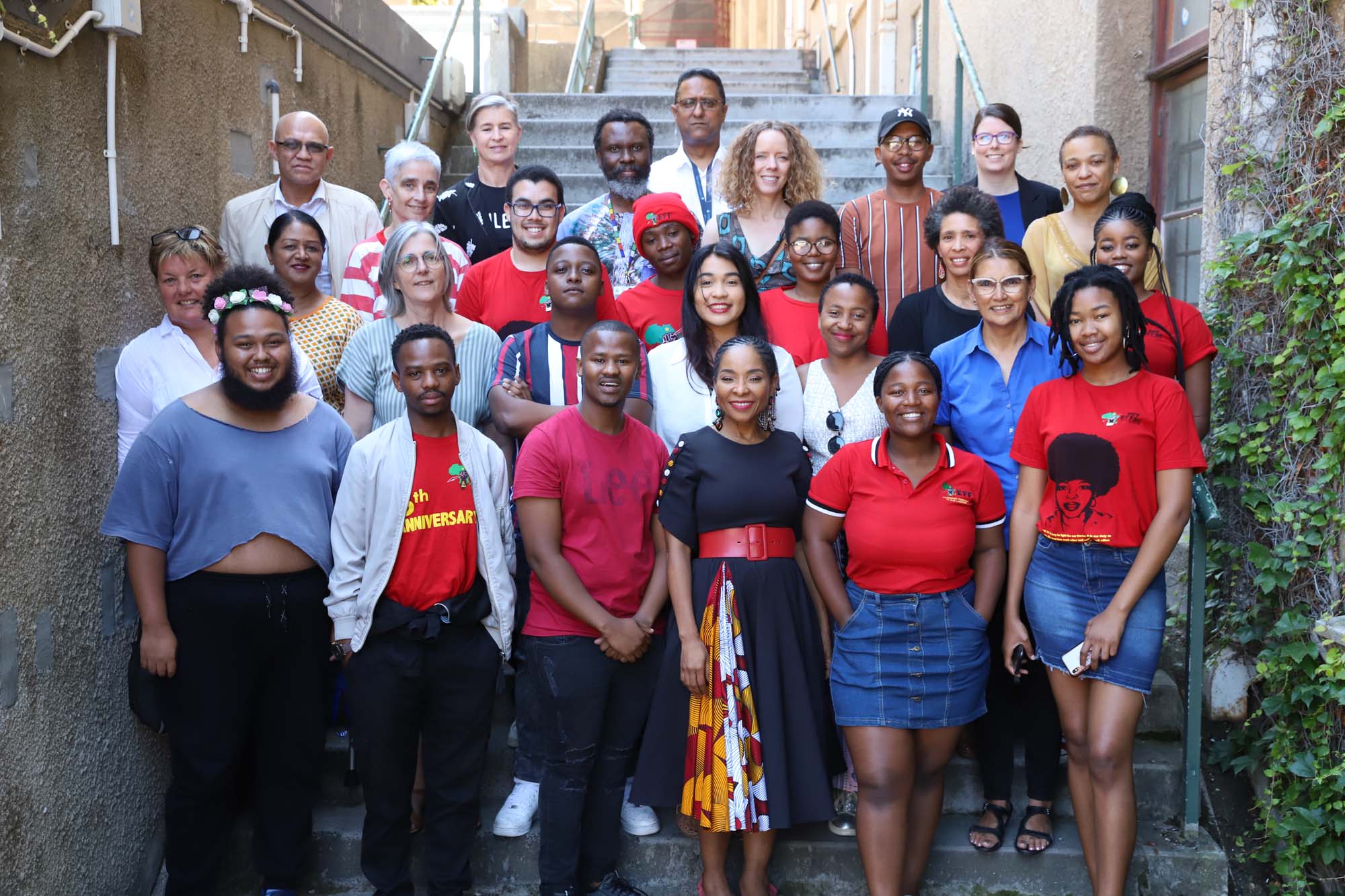 UCT’s Students’ Representative Council 2019/20 with members of the UCT leadership.