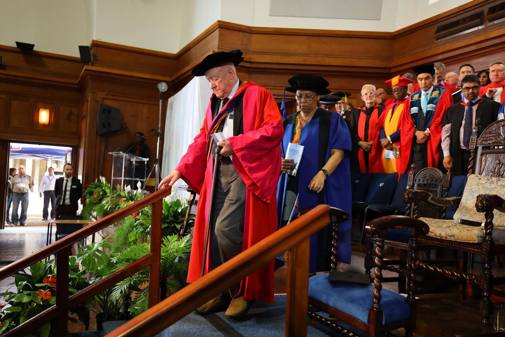 At the robing ceremony of Professor Mamokgethi Phakeng, the new vice-chancellor of the University of Cape Town, in December 2018.