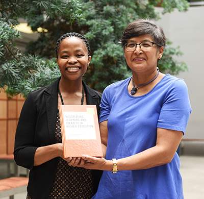 Dr Bongi Bangeni and Assoc Prof Rochelle Kapp, editors of the recently released Negotiating Learning and Identity in Higher Education: Access, Persistence and Retention. 