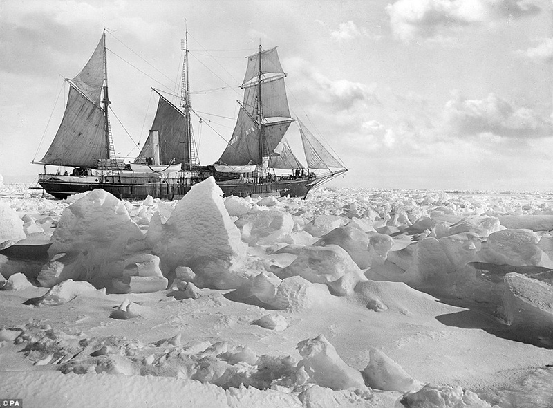 Sir Ernest Shackleton's 44 metre wooden ship Endurance