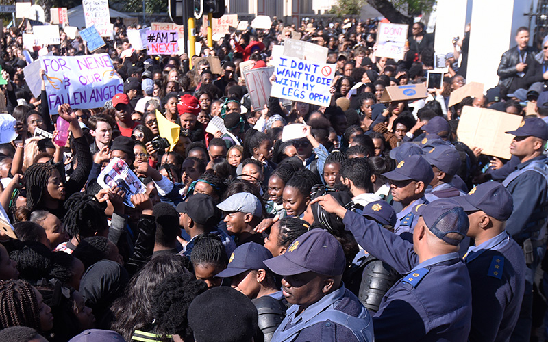UCT says Enough is enough at Parliament picket
