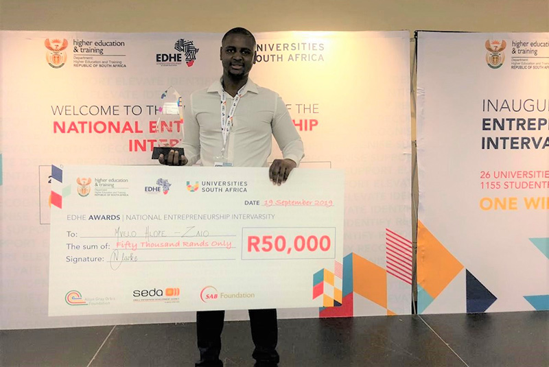 Mvelo Hlophe is the winner of the Existing Business, Social Impact category