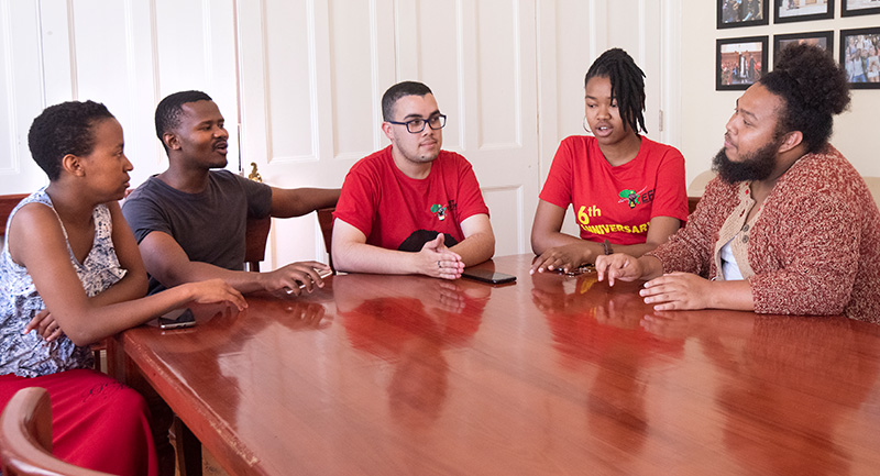 Members of the SRC discuss their hopes for their term of office