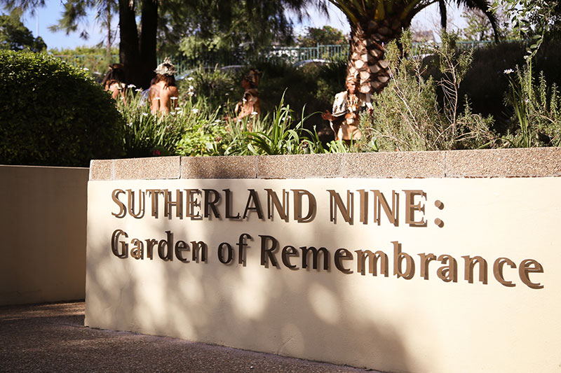 The garden of remembrance is located on the FHS campus precinct