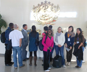 Emerging researchers: Dr Judith Daire (front) and Marsha Orgill (on her right) in China on a field trip with fellow participants of the Emerging Voices for Global Health programme.