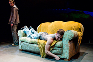 American dream: From left, David Viviers and Cameron Roberts in Sam Shepard's gritty and entertaining A Lie of the Mind which kicks of the Drama Deparment's Student season for 2014.
