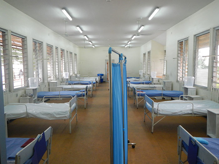 New Ebola isolation ward in Lagos, Nigeria with upgraded facilities readied for patients. 