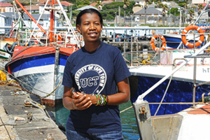 Seed of change: Dr Hilkka Ndjaula's enterprise to make dried fish available to rural Namibians was awarded with the UN's 2013 SEED Award.