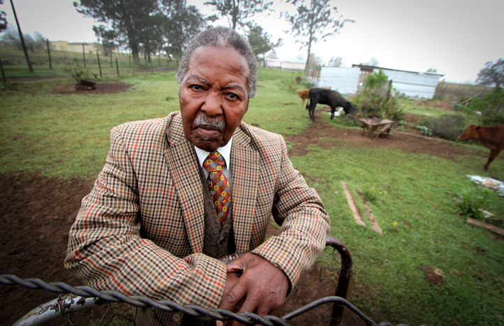 Law alumnus Mda Mda, this year's recipient of the President of Convocation Medal, photographed at his home near Mthatha. Past medal recipients include Dr Kate Philip, Dr Richard (Dick) van der Ross, Anne Templeton, Professor Wiseman Nkuhlu, Justice MM Corbett, and Sir Aaron Klug.