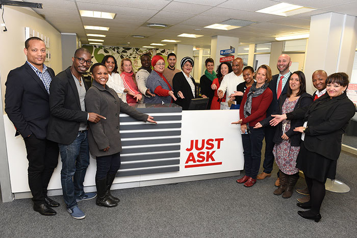 Best service: UCT's Career Service team has gathered another accolade from the SAGEA Employer Benchmark Survey 2015, pictured with the dean of CHED, Assoc Prof Suellen Shay (fifth from right).