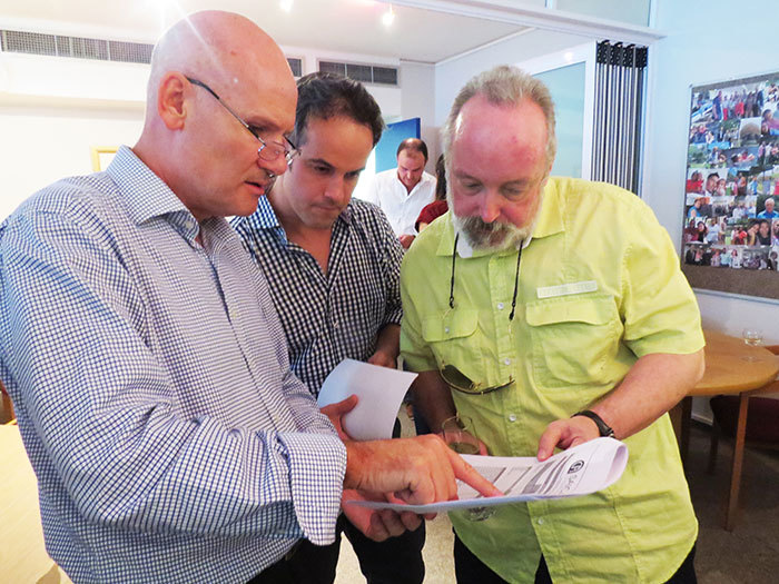 Top notch: Celebrating the exemplary accountancy results are head of the College, Prof Mark Graham; CEO of GetSmarter (and commerce alumnus) Sam Paddock; and Dean of Commerce, Prof Don Ross.