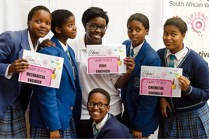 Future engineers: UCT's Faculty of Engineering &amp; the Built Environment hosted budding young female engineers at an information session as part of the GirlEng initiative.