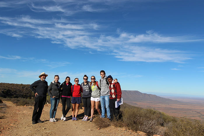 History in 'plain' sight: The history honours class of 2015 saw first-hand the landscapes they study during a field trip to Nieuwoudtville.