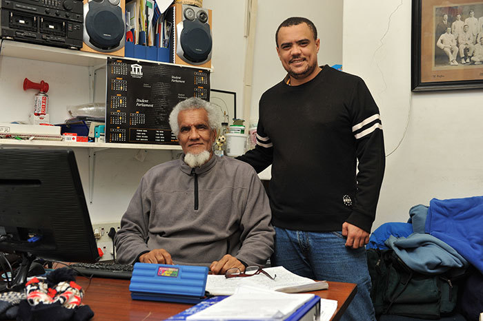 Karl Buckton (right) with his father Peter.