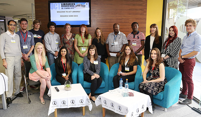 Winners of the 2015 Research Week: Postgraduate Research Expo. Forty researchers ranging from master's students to postdoctoral fellows competed for cash prizes sponsored by McKinsey. Judges awarded best research in six categories, namely Postdoctoral Research; Science; Social Sciences/Humanities/Commerce; Health Science; Engineering &amp; the Built Environment and Africa Specific Research. For the first time this year a peer category was also created, where participants voted for their favourite research poster.