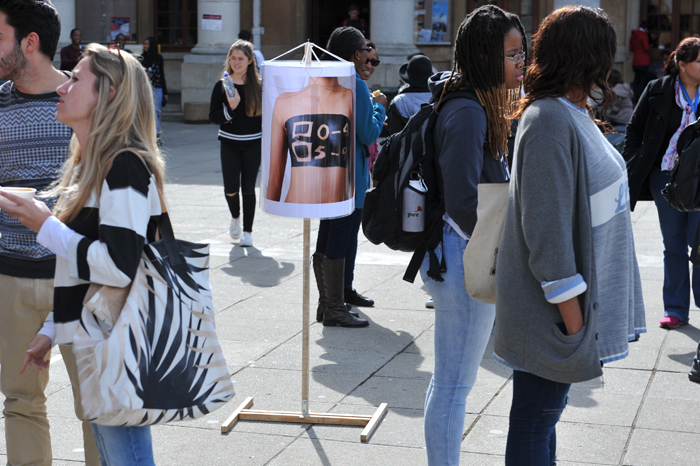 Beyond the Binary: As part of UCT Global Citizenship Programme's Activation Week, Wandile Dhlamini staged an exhibition, <i>#BeyondTheBinary</i>, which encourages viewers to broaden their perspective on what gender is, breaking down the problematic assumption that it is defined solely in terms of a binary. Its aim is to create a more inclusive campus in which every one of every gender feels validated and acknowledged.