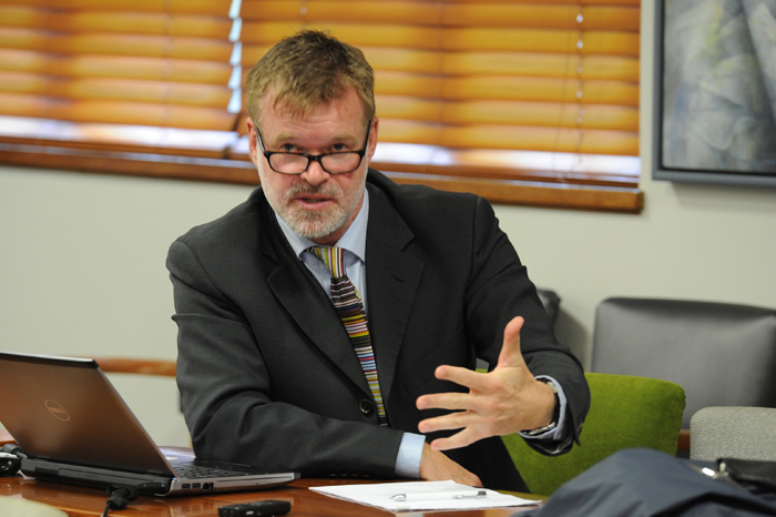 Richard Calland, Associate Professor in Public Law. Photo by Michael Hammond.