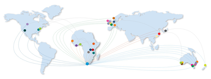 International links: through its collaboration with research institutions in Africa and beyond, UCT has become a sought after research partner globally and is a member of several research alliances. These include the African Research Universities Alliance (ARUA), the International Alliance of Research Universities (IARU), the Worldwide Universities Network (WUN) and the Australia Africa Universities Network (AAUN).