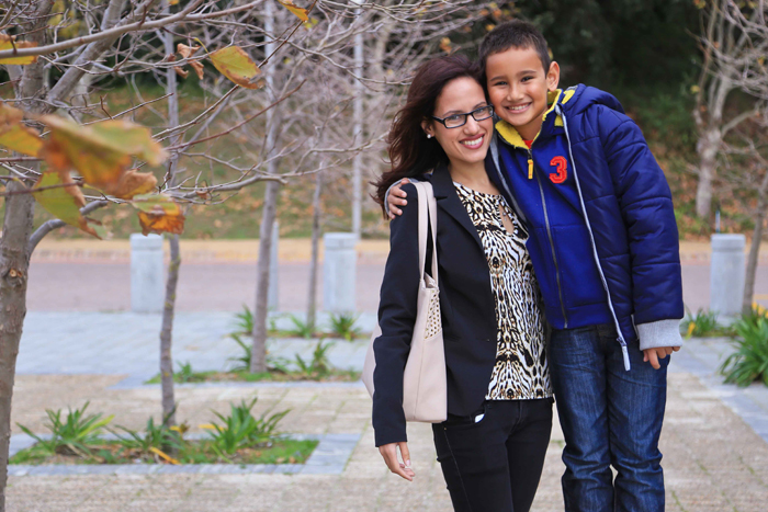 LLB graduate Tahne Thomas with her son, Nathan.