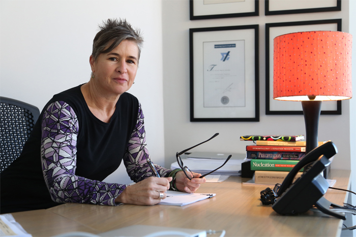 Prof Alison Lewis, the first woman dean of the Faculty of Engineering &amp; the Built Environment and winner of this year's Distinguished Woman Scientist – Research and Innovation award.