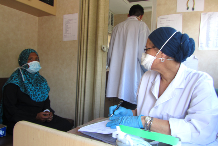 Incurable TB is bad in its own right, but the authors of this study point out that more than half of the patients diagnosed with incurable TB were discharged, which poses a massive risk of spreading the deadly disease. In this picture, a nurse interviews a patient for her medical history.