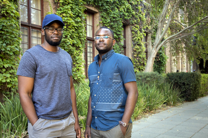 ​​​​​​​UCT students Qobolwakhe Dube and Tresor Kaya. <b>Photo</b> Supplied.