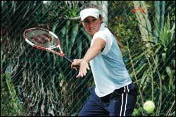 In full swing: Player/coach Jackie Booth has helped make UCT a tennis force to be reckoned with in the WP women's premier league.