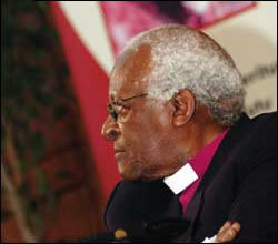 Rallying South Africans: Archbishop Emeritus Desmond Tutu first berated, but then also pointed to South Africans' potential at last week's Steve Biko lecture.
