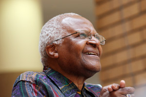 Honouring the honourable: Archbishop Emeritus Desmond Tutu received the Fetzer Prize for Love and Forgiveness, which he was awarded jointly with the Dalai Lama, for facing, over 50 years, "with great courage, a world that is weary of being in the grasp of fear and violence".