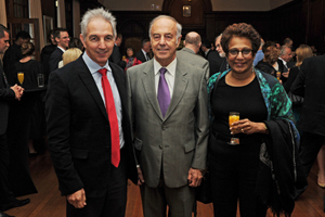 Vice-Chancellor Dr Max Price, with Prof John Hearn, executive director of the World Universities Network (WUN), and outgoing chair of WUN's Partnership Board Dr Indira Samarasekera, from the University of Alberta.