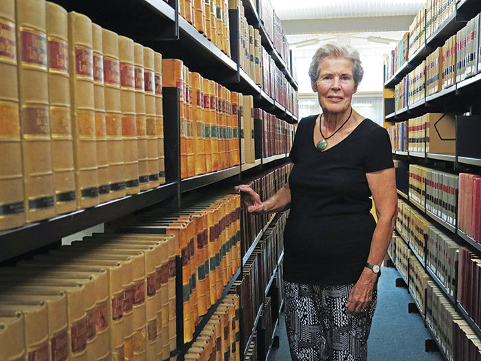 "Joining the Black Sash influenced the course of my life." – Mary Burton, author of The Black Sash (due for release in August). She was photographed in the Special Collections section of UCT Libraries, where she researched parts of the book.