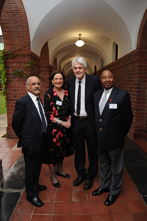 Teachers apart: (From left) The winners of the 2010 Distinguished Teacher Awards are (second and third from left) Profs Zephne van der Spuy and Roland Eastman, here with DVCs Prof Crain Soudien (far left) and Prof Thandabantu Nhlapo.