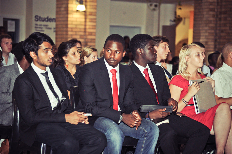 Held accountable: (From left) Sarvesh Balkaran (chair: undergraduate academics), Lwazi Somya (services and labour co-ordinator) and Chanda Chungu (societies co-ordinator) were among the SRC members to engage with the more than 100 students who attended the first sitting of the Student Assembly.