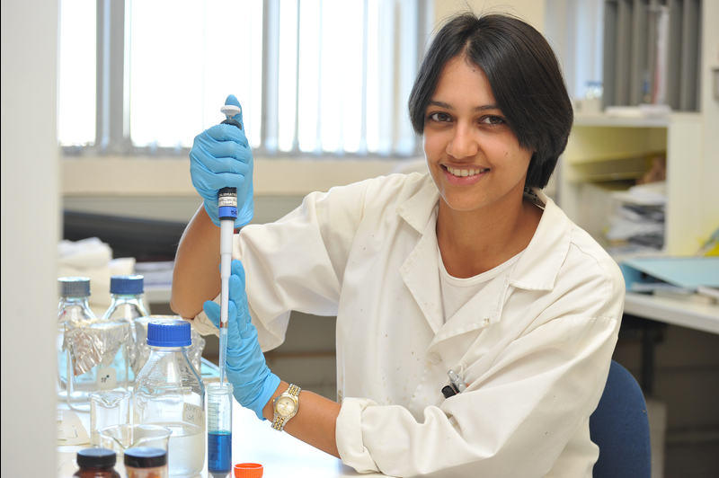 Crystal clear: Dr Reyna Ballim, in the laboratory where she works to identify the crystal structure of a cancer-driving protein.